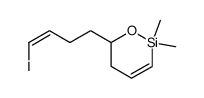 2,2-dimethyl-6-[(Z)-4-iodo-3-butenyl]-1-oxa-2-silacyclohex-3-ene结构式