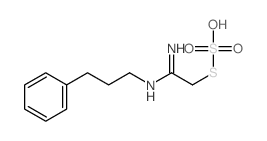 S-(2-Imino-2-((3-phenylpropyl)amino)ethyl) hydrogen thiosulfate structure