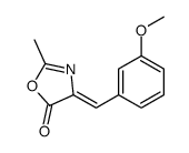5(4H)-OXAZOLONE, 4-[(3-METHOXYPHENYL)METHYLENE]-2-METHYL- Structure