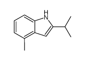 2-Isopropyl-4-methyl-1H-indole结构式