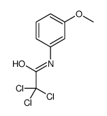ACETAMIDE, 2,2,2-TRICHLORO-N-(3-METHOXYPHENYL)- Structure