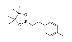 4,4,5,5-tetramethyl-2-[2-(4-methylphenyl)ethyl]-1,3,2-dioxaborolane结构式