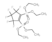 1,2-bis(diethoxyphosphoryl)-3,3,4,4,5,5-hexafluoro-cyclopentene结构式