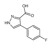4-(4-fluorophenyl)-1H-pyrazole-5-carboxylic acid Structure