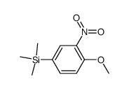 (4-methoxy-3-nitro-phenyl)-trimethyl-silane Structure