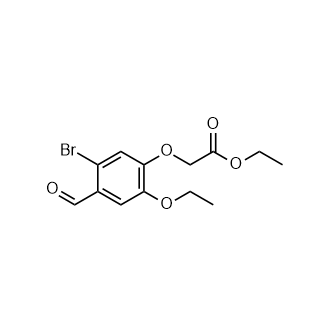 Ethyl (5-bromo-2-ethoxy-4-formylphenoxy)acetate structure