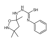 1-phenyl-3-[(3,3,5-trimethyl-1,2-oxazolidin-5-yl)amino]thiourea结构式