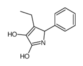 3-ethyl-4-hydroxy-2-phenyl-1,2-dihydropyrrol-5-one Structure