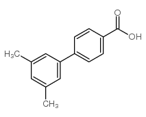 3',5'-DIMETHYL-[1,1'-BIPHENYL]-4-CARBOXYLIC ACID Structure