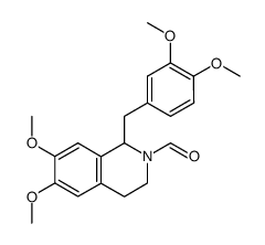 2-formyl-1,2,3,4-tetrahydro-1-(3',4'-dimethoxybenzyl)-6,7-dimethoxyisoquinoline结构式