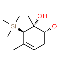 4-Cyclohexene-1,2-diol, 1,5-dimethyl-6-(trimethylsilyl)-, (1R,2R,6R)- (9CI) picture