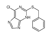 2-benzylsulfanyl-6-chloro-7H-purine结构式