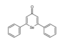 2,6-diphenyl-4H-selenopyran-4-one Structure