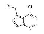 5-Bromomethyl-4-chloro-pyrrolo[2,1-f][1,2,4]triazine structure
