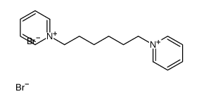 1-(6-pyridin-1-ium-1-ylhexyl)pyridin-1-ium,dibromide Structure