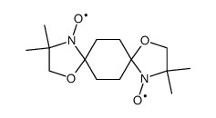 1,4-bis(4,4-dimethyloxazolidine-3-oxyl)cyclohexane结构式