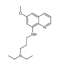 6-methoxy-8-(3-diethylaminopropylamino)quinoline结构式