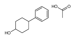 acetic acid,4-phenylcyclohexan-1-ol结构式