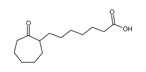 7-(2-oxocycloheptyl)heptanoic acid结构式
