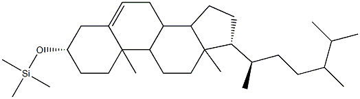 [[(24ξ)-Ergost-5-en-3β-yl]oxy]trimethylsilane Structure