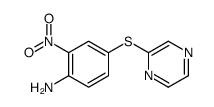 2-nitro-4-pyrazin-2-ylsulfanylaniline Structure