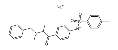 4'-(α-Benzylmethyl-aminopropionyl)-p-toluolsulfonanilid-natrium Structure