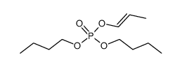 Phosphoric acid dibutyl 1-propenyl ester结构式