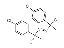 meso-bis-[1-chloro-1-(4-chloro-phenyl)-ethyl]-trans-diazene结构式