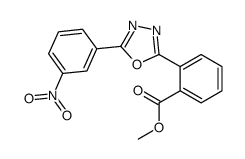 methyl 2-[5-(3-nitrophenyl)-1,3,4-oxadiazol-2-yl]benzoate结构式