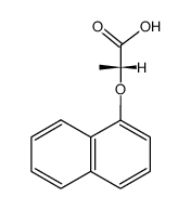 2-(Napth-1-yloxy)propionic acid结构式