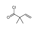 3-Butenoyl chloride, 2,2-dimethyl-结构式