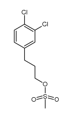 3-(3,4-dichlorophenyl)propyl methanesulfonate结构式