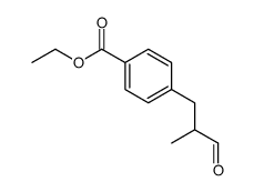 ethyl 4-(2-methyl-3-oxopropyl)benzoate结构式
