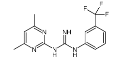 2-(4,6-dimethylpyrimidin-2-yl)-1-[3-(trifluoromethyl)phenyl]guanidine Structure