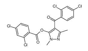 [5-(2,4-dichloro-benzoyloxy)-1,3-dimethyl-1H-pyrazol-4-yl]-(2,4-dichloro-phenyl)-methanone Structure