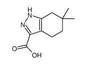 6,6-二甲基-4,5,6,7-四氢-1H-吲唑-3-羧酸结构式