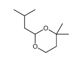 4,4-dimethyl-2-(2-methylpropyl)-1,3-dioxane结构式