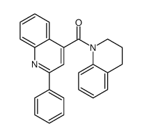 3,4-dihydro-2H-quinolin-1-yl-(2-phenylquinolin-4-yl)methanone结构式