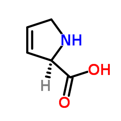 (R)-2,5-DIHYDRO-1H-PYRROLE-2-CARBOXYLIC ACID结构式