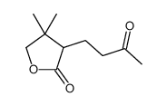 4,4-dimethyl-3-(3-oxobutyl)oxolan-2-one Structure