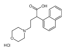 4-morpholin-4-yl-2-naphthalen-1-ylbutanoic acid,hydrochloride Structure