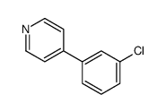 4-(3-chlorophenyl)pyridine Structure