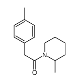 Piperidine, 2-methyl-1-[(4-methylphenyl)acetyl]- (9CI) Structure