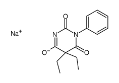 sodium 5,5-diethyl-1-phenylbarbiturate Structure