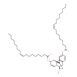 (5α,6α)-7,8-didehydro-4,5-epoxy-17-methylmorphinan-3,6-diyl oleate结构式
