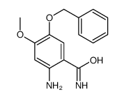 2-amino-4-methoxy-5-phenylmethoxybenzamide structure