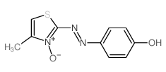 Phenol,4-[2-(4-methyl-3-oxido-2-thiazolyl)diazenyl]-结构式