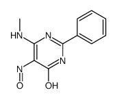 6-(methylamino)-5-nitroso-2-phenyl-1H-pyrimidin-4-one结构式