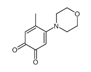 4-methyl-5-morpholin-4-ylcyclohexa-3,5-diene-1,2-dione结构式