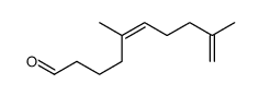 5,9-dimethyldeca-5,9-dienal Structure